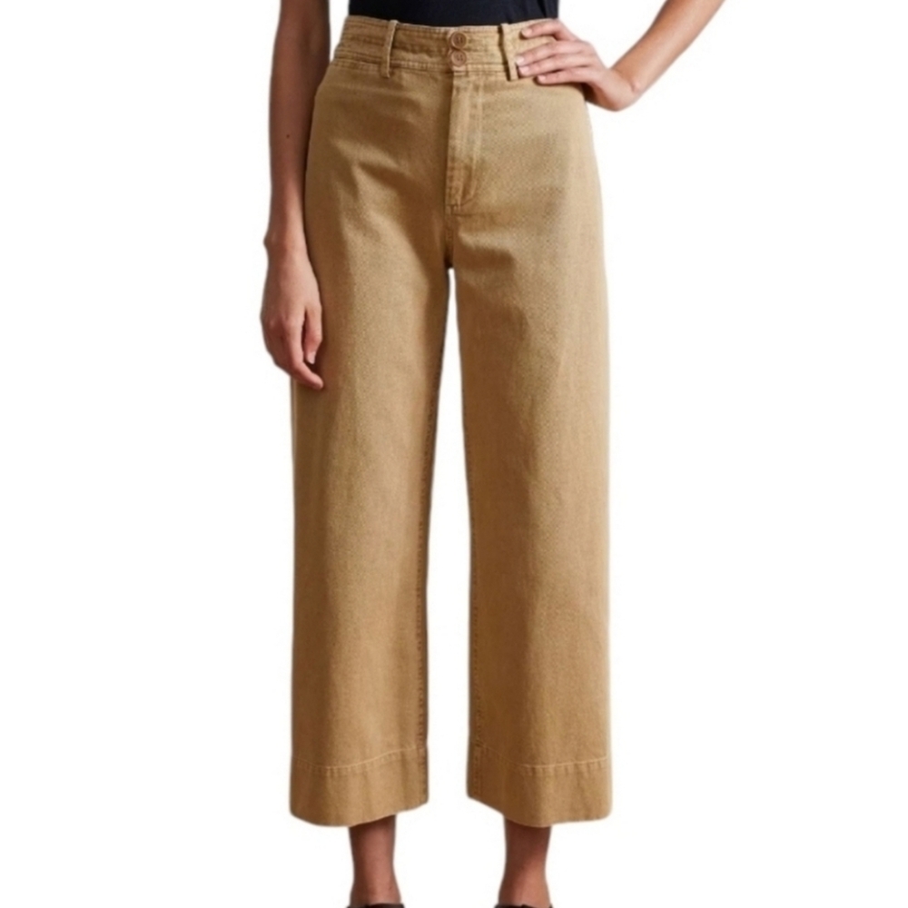 Apiece Apart Tan Wide Leg Pants
